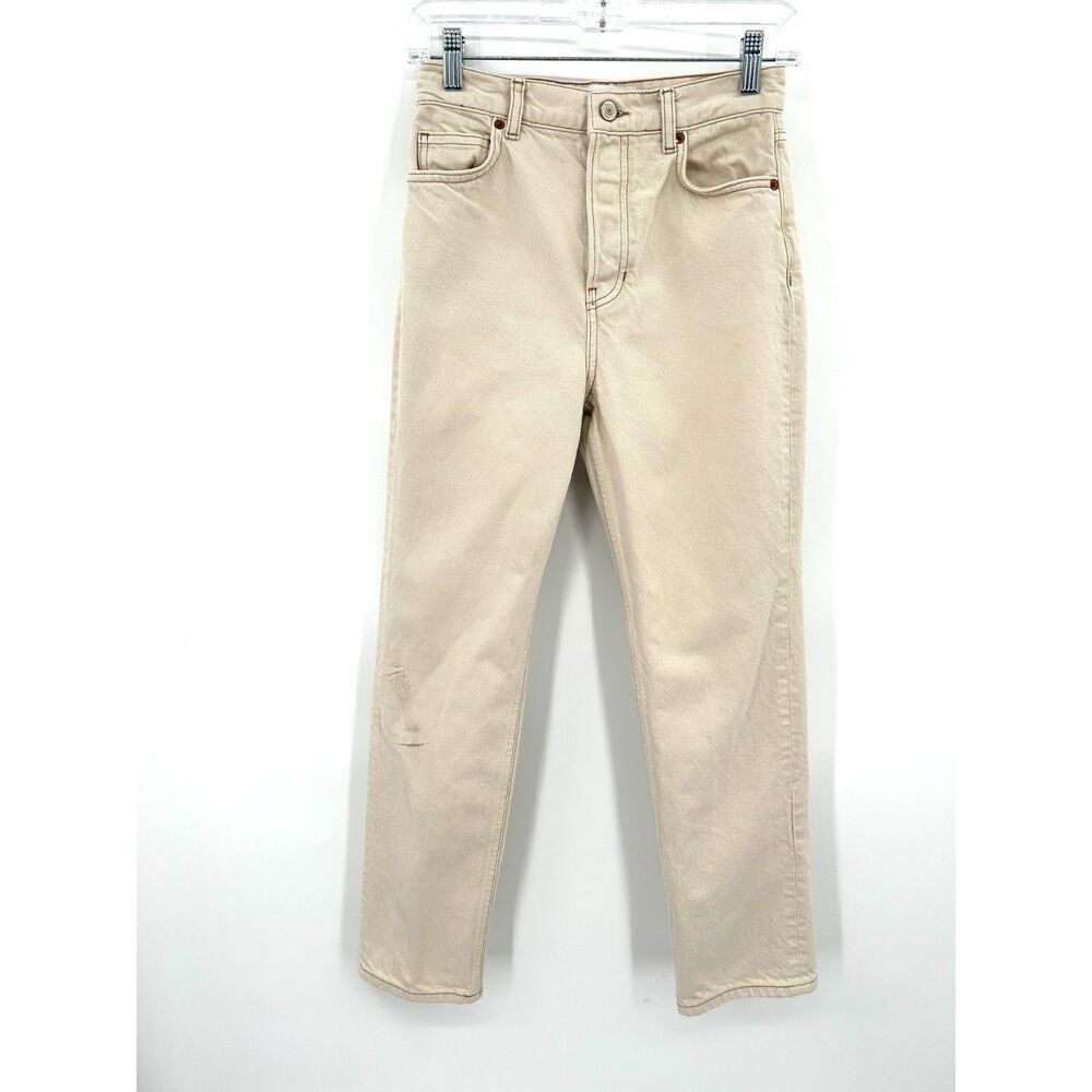 REFORMATION *Flawed* Cynthia High Rise Straight Leg Rigid Denim Jeans Size 25 - Picture 2 of 11